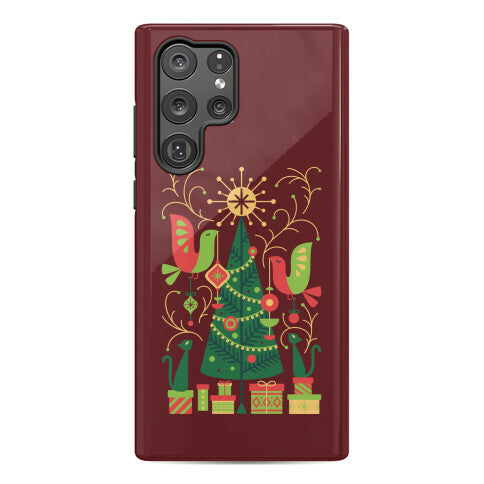 Vintage Christmas Tree Decorating Phone Case